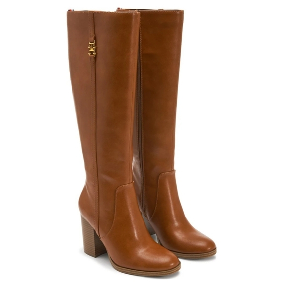 Tommy Hilfiger Shoes - TOMMY HILFIGER NEW KNEE HIGH BLOCK HEEL BOOTS